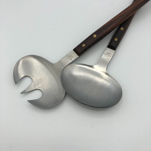 11 inch long Yax Stainless Steel Salad Tongs - Picture 1 of 5